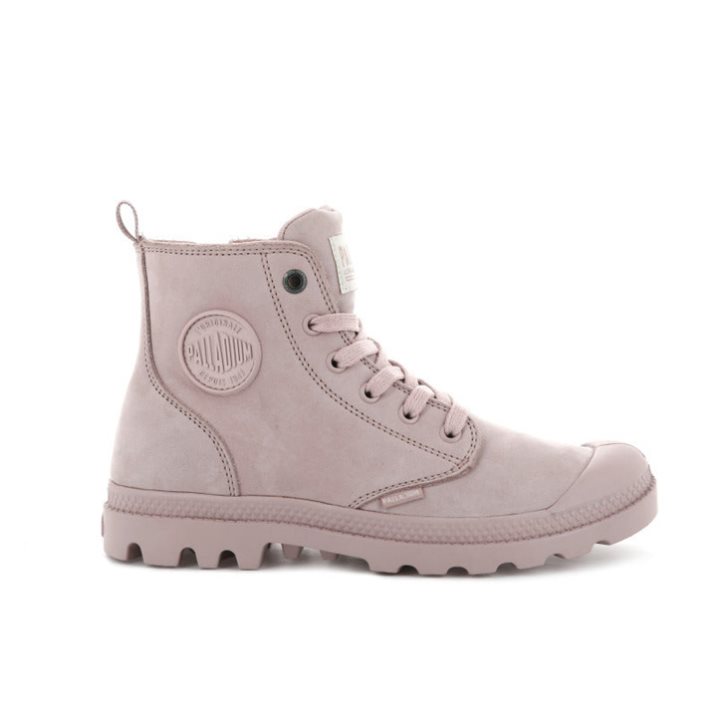 Bottes Palladium Pampa Hi Zip Nubuck Femme Rose | FR CBP837K